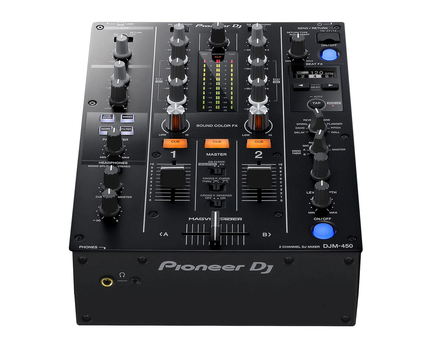 DJM-450K 2Ch DJ Mixer with USB and On-Board Effects BLACK