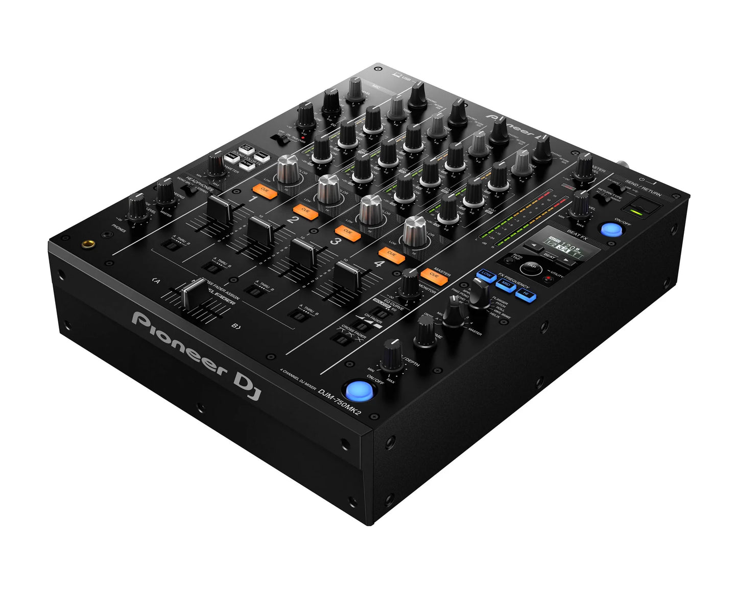 Pioneer DJ DJM-750MK2 4Ch 32-Bit Pro Mixer with rekordbox License BLACK