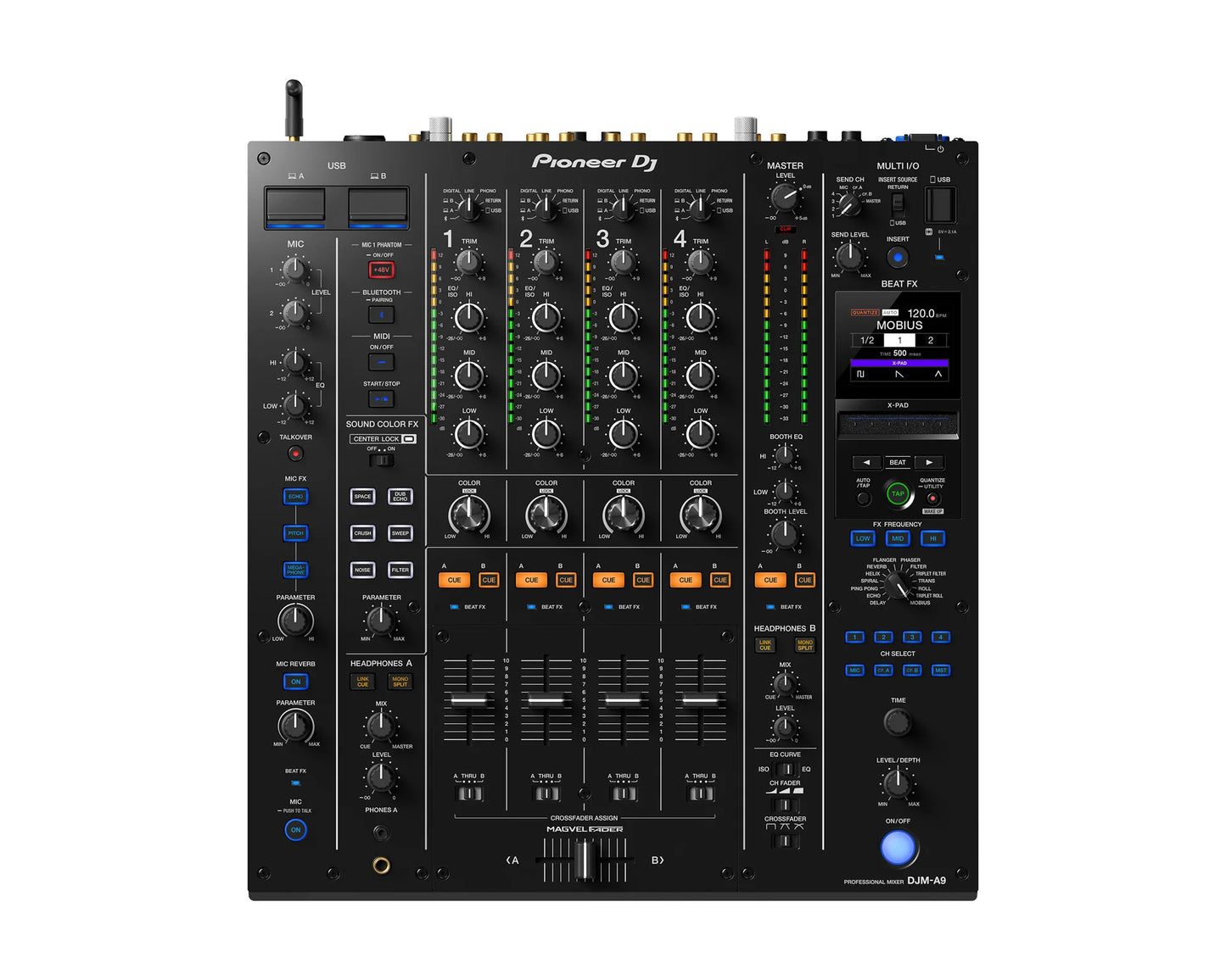 Pioneer DJ DJM-A9 4-Channel High-End Pro Digital DJ/Club Mixer