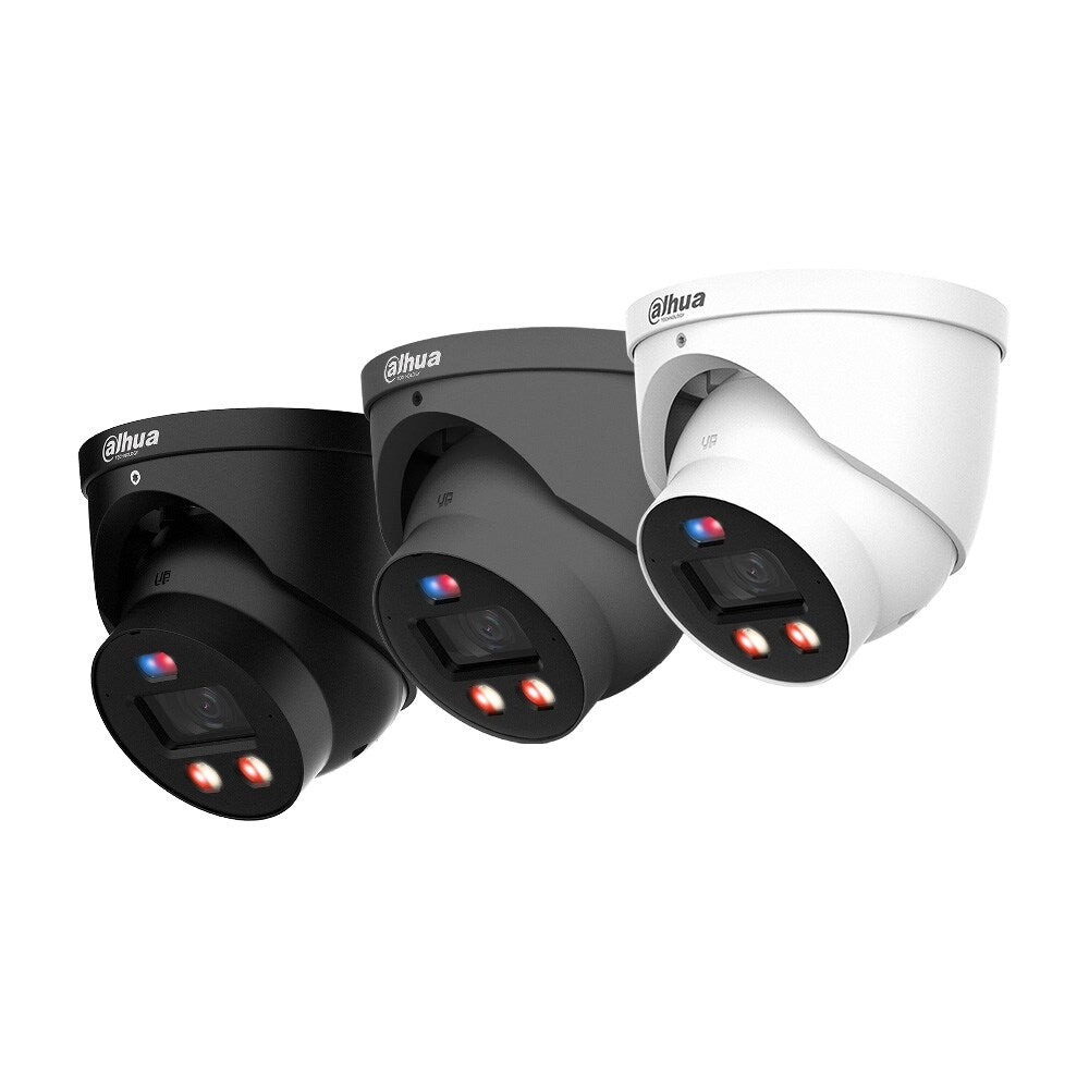 Dahua 8MP TiOC Pro WizSense IR Eyeball Camera With PoE, Black, Grey or White Cameras Dahua