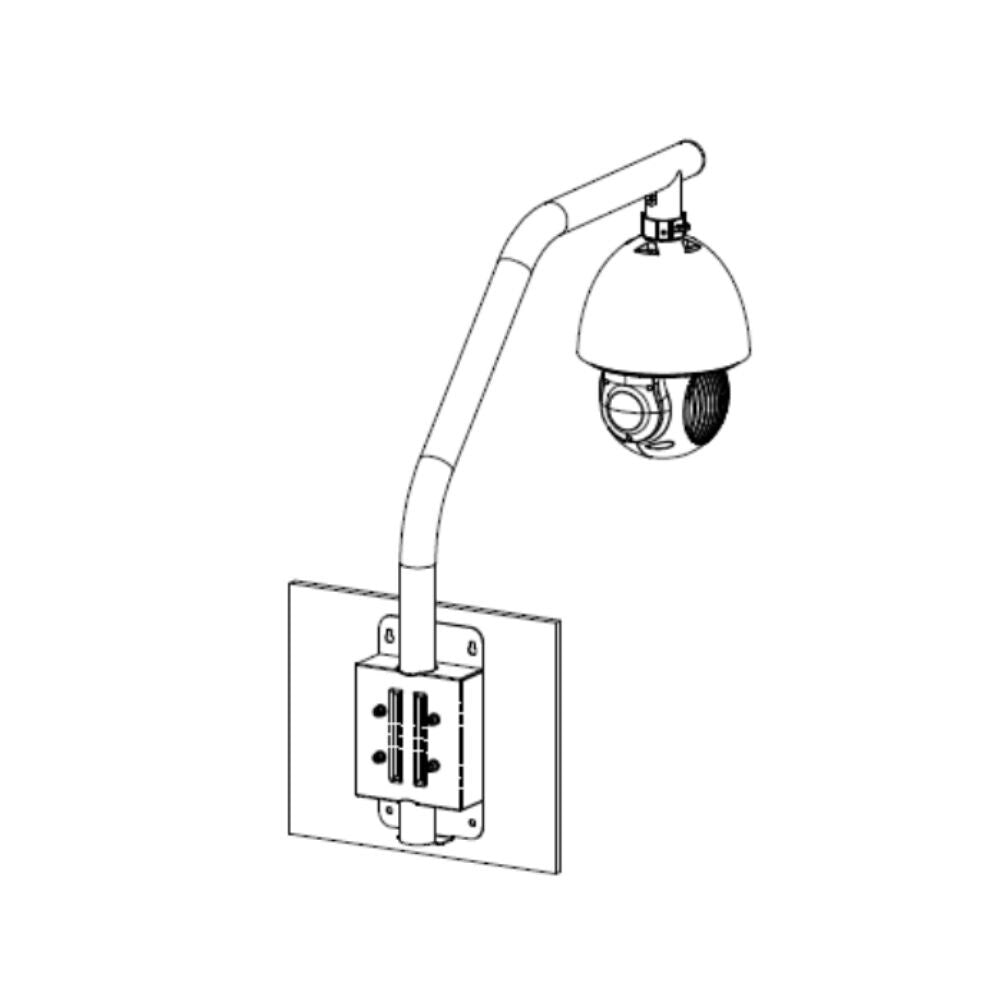 Dahua Parapet Wall Mount Bracket For Dahua's IP Cameras, White Mounting Hardware Dahua