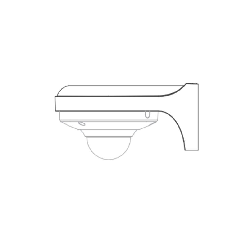 Dahua Wall Mount Bracket for Compatible IP Camera, IPC-HDW3541 S2 Series, Grey and White 3