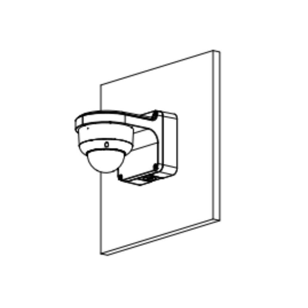 Dahua Wall Mount Bracket For Dahua's IPC-HDBW3 Dome Cameras, White Mounting Hardware Dahua