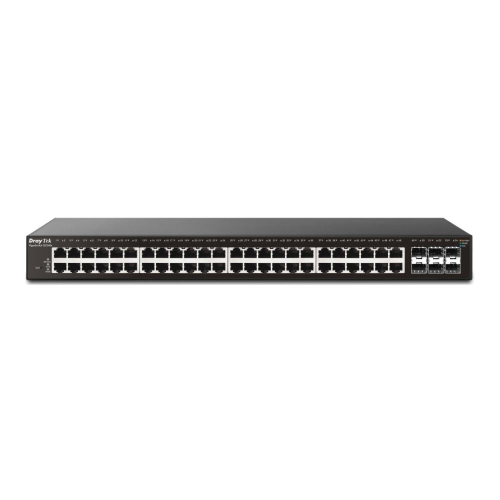 DrayTek VigorSwitch G2540XS 54 Port Gigabit L2+ Managed Switch With 48 RJ-45 LAN Ports and 6 x 10GBE SFP+ Switches Draytek