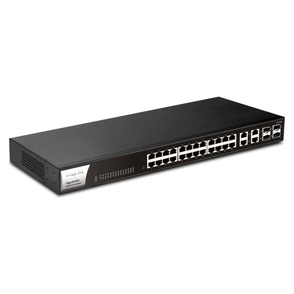DrayTek VigorSwitch G1282 28 Port Gigabit Ethernet Switch Switches Draytek