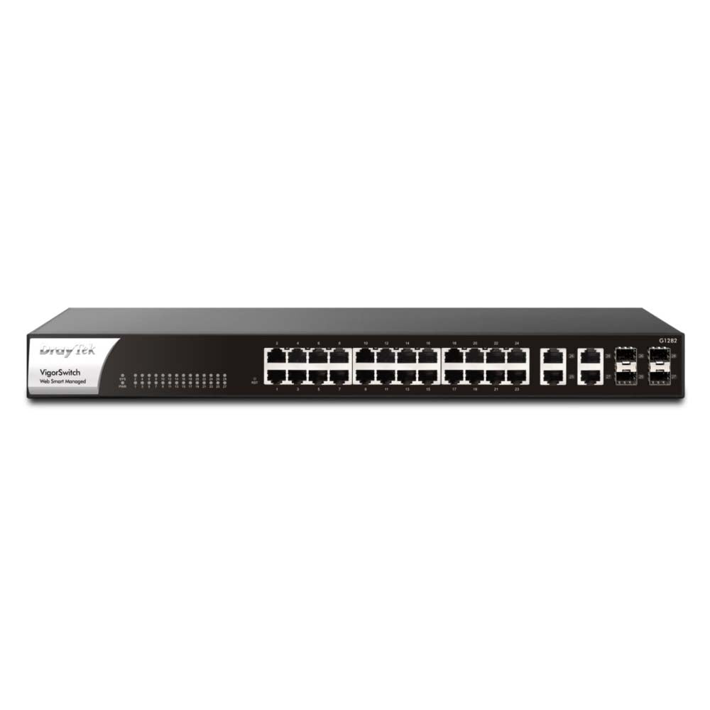 DrayTek VigorSwitch G1282 28 Port Gigabit Ethernet Switch Switches Draytek