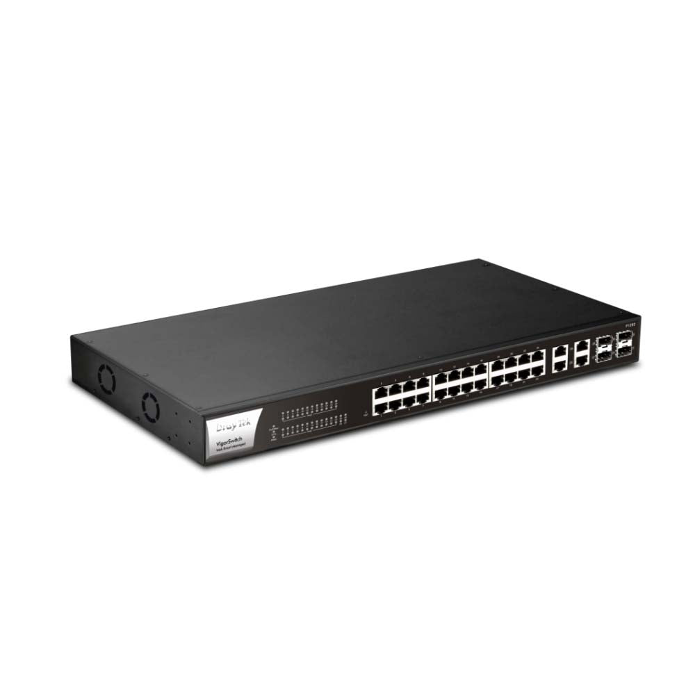 DrayTek VigorSwitch P1282 28 Port PoE+ Gigabit Ethernet Switch Switches Draytek