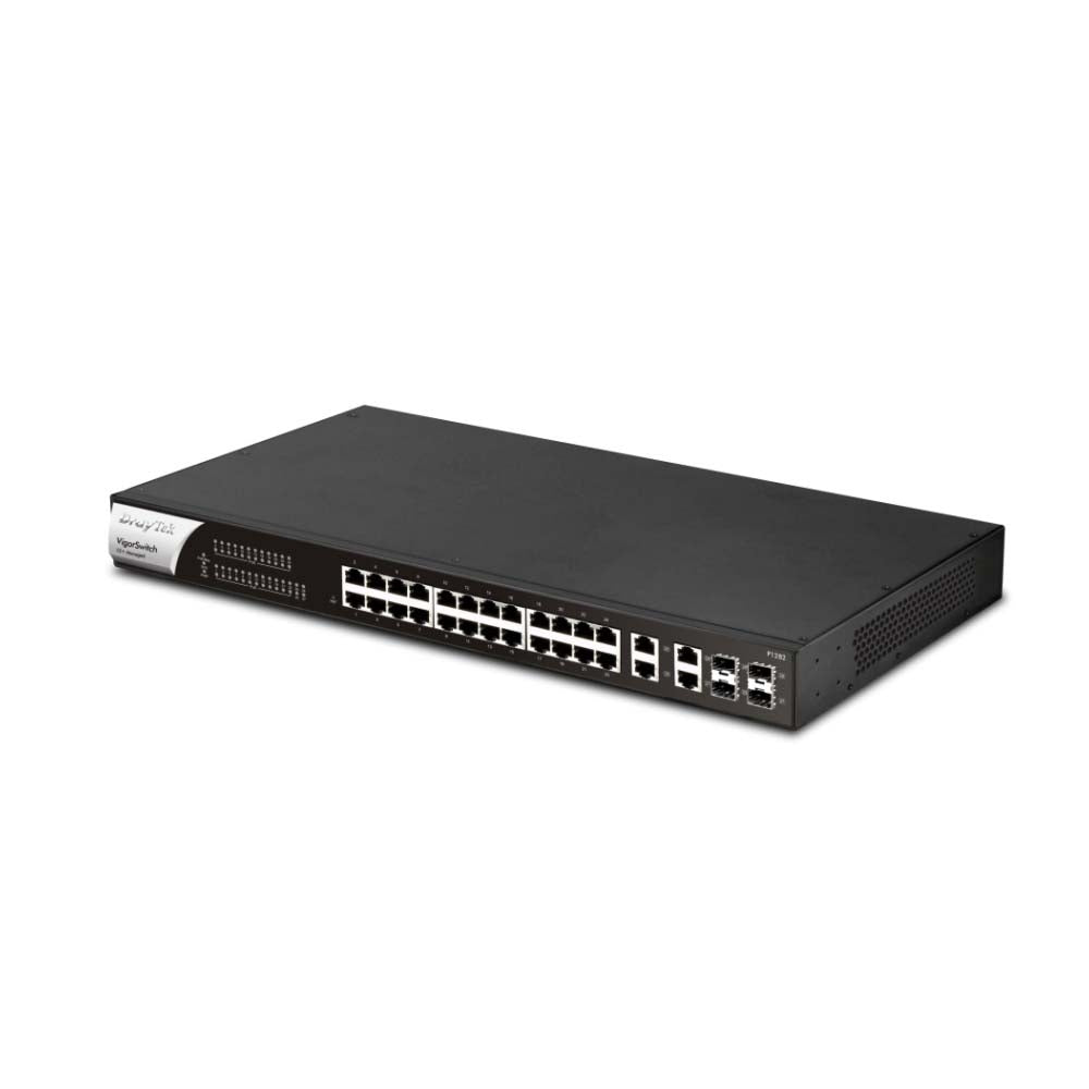 DrayTek VigorSwitch P1282 28 Port PoE+ Gigabit Ethernet Switch Switches Draytek