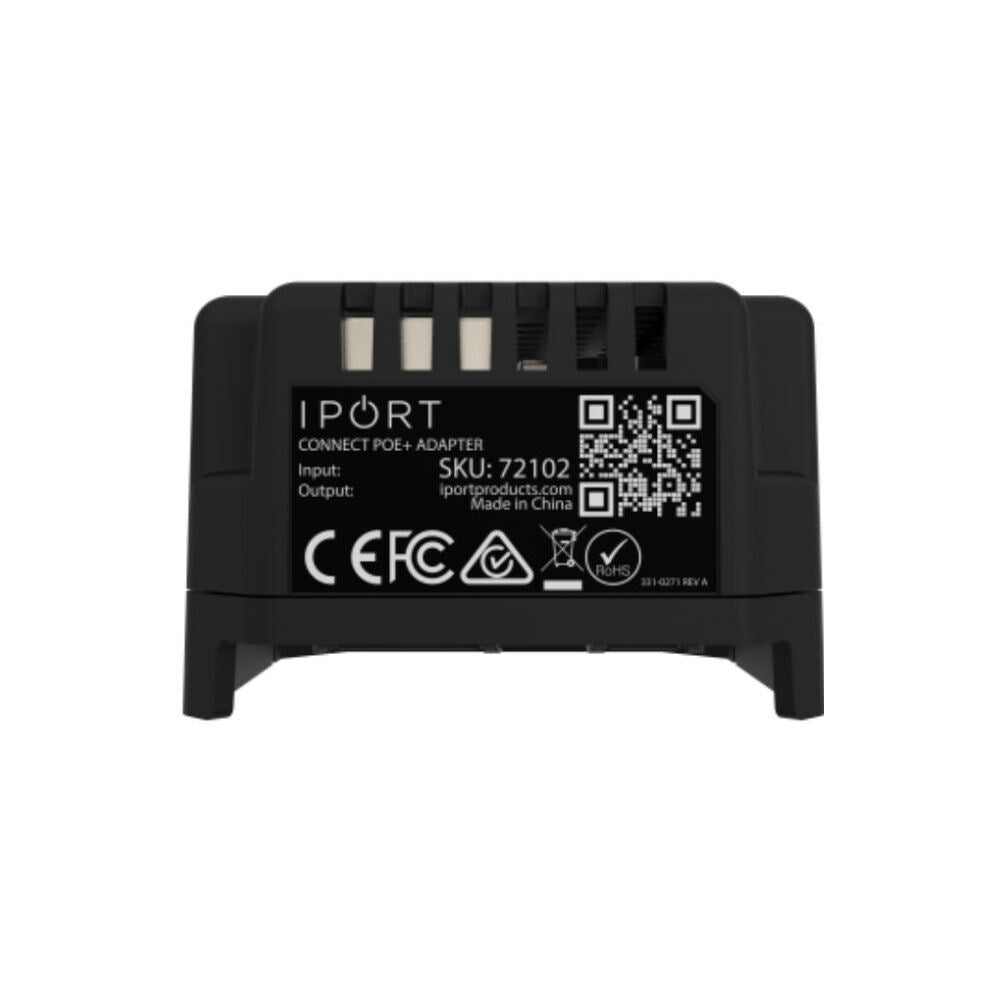iPort Connect PoE+ Adaptor For Surface Mount and iPads With USB-C Connector, Black Accessories Iport