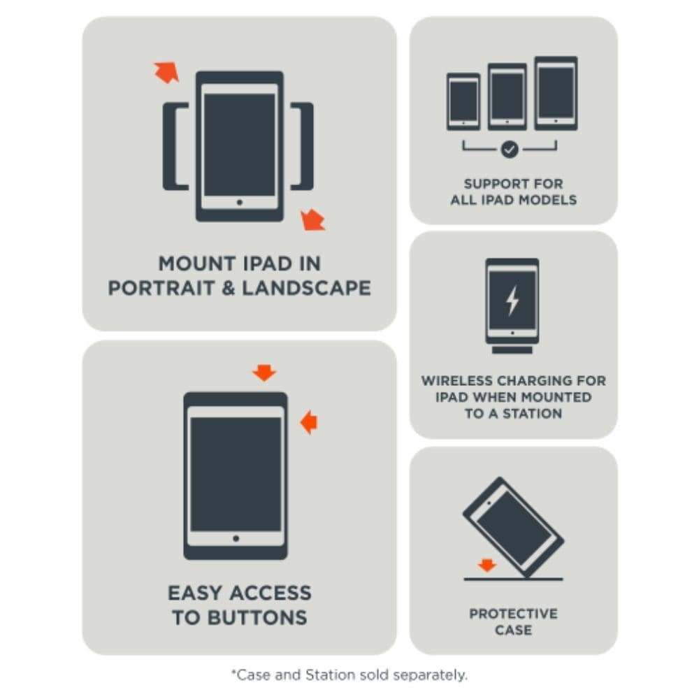 iPort Connect Pro Case For iPads in Black or White Case Iport