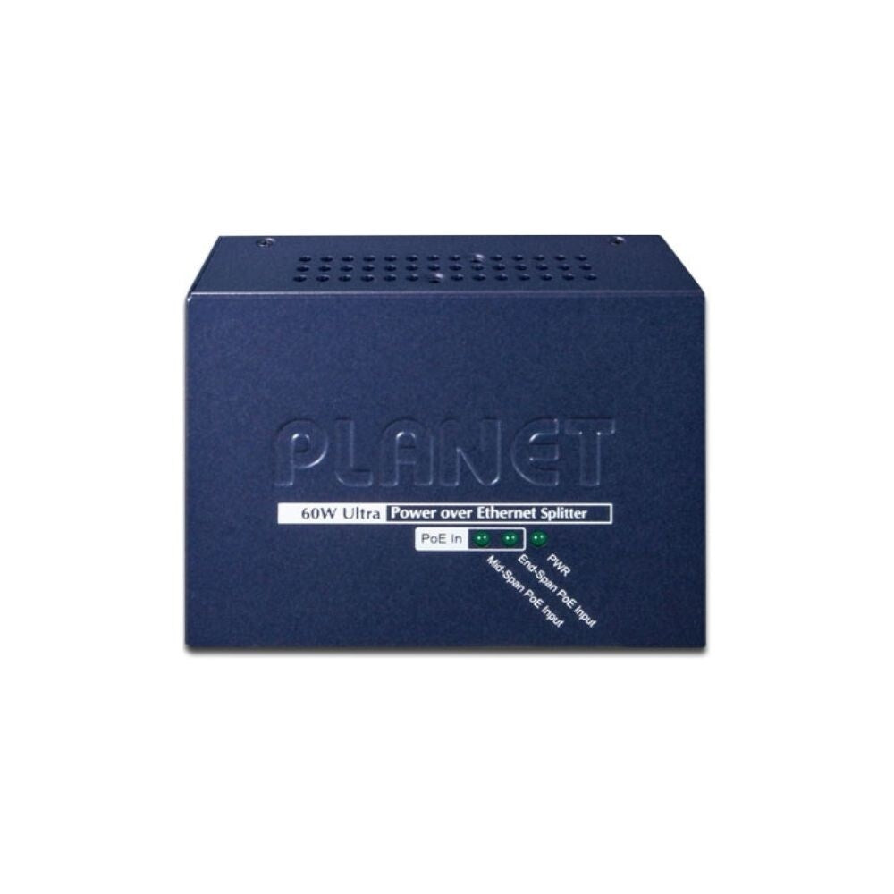 Planet Technology Single Port 10, 100 and 1000Mbps Ultra PoE Splitter, 12V, 19V and 24V 3