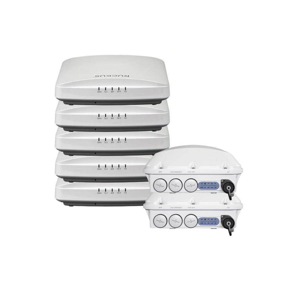 Ruckus T750-U Outdoor Wireless Dual Band WiFi 6 Access Point and R650-U Wi-Fi 6 Indoor Access Point: SET Unleashed Self Managed APs Ruckus