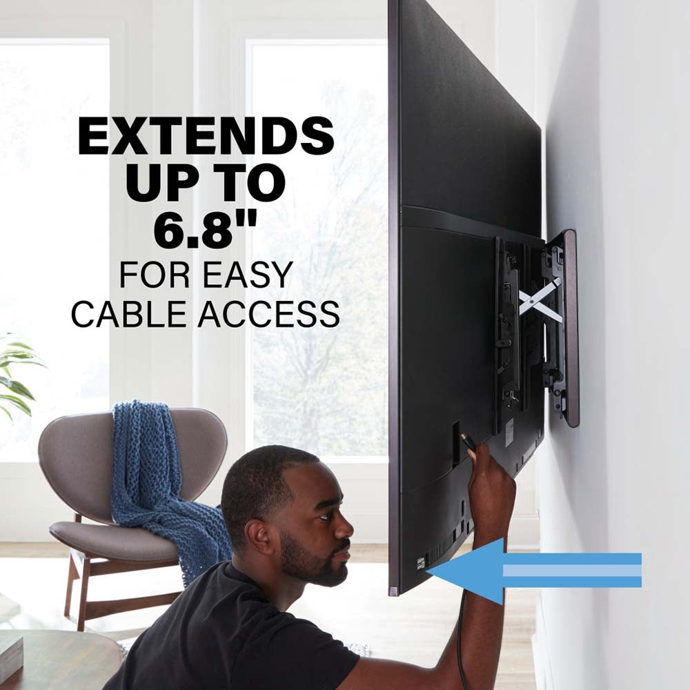 Sanus Advanced Tilt 4D Premium Wall Mount for 42" to 90" TVs, Black TV Mounts Sanus