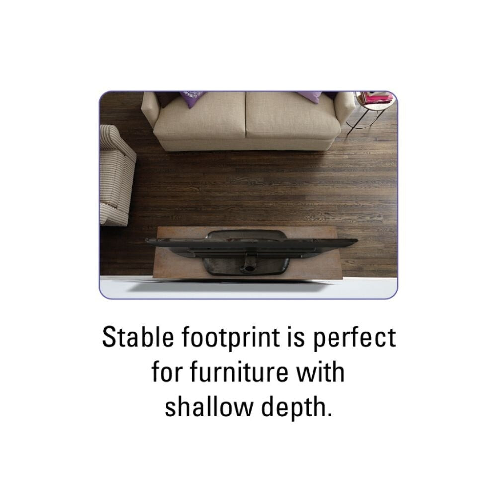 Sanus FTVS1-B2 VuePoint Swivel TV Stand Fits 32" to 65" TVs, Matte Black 3