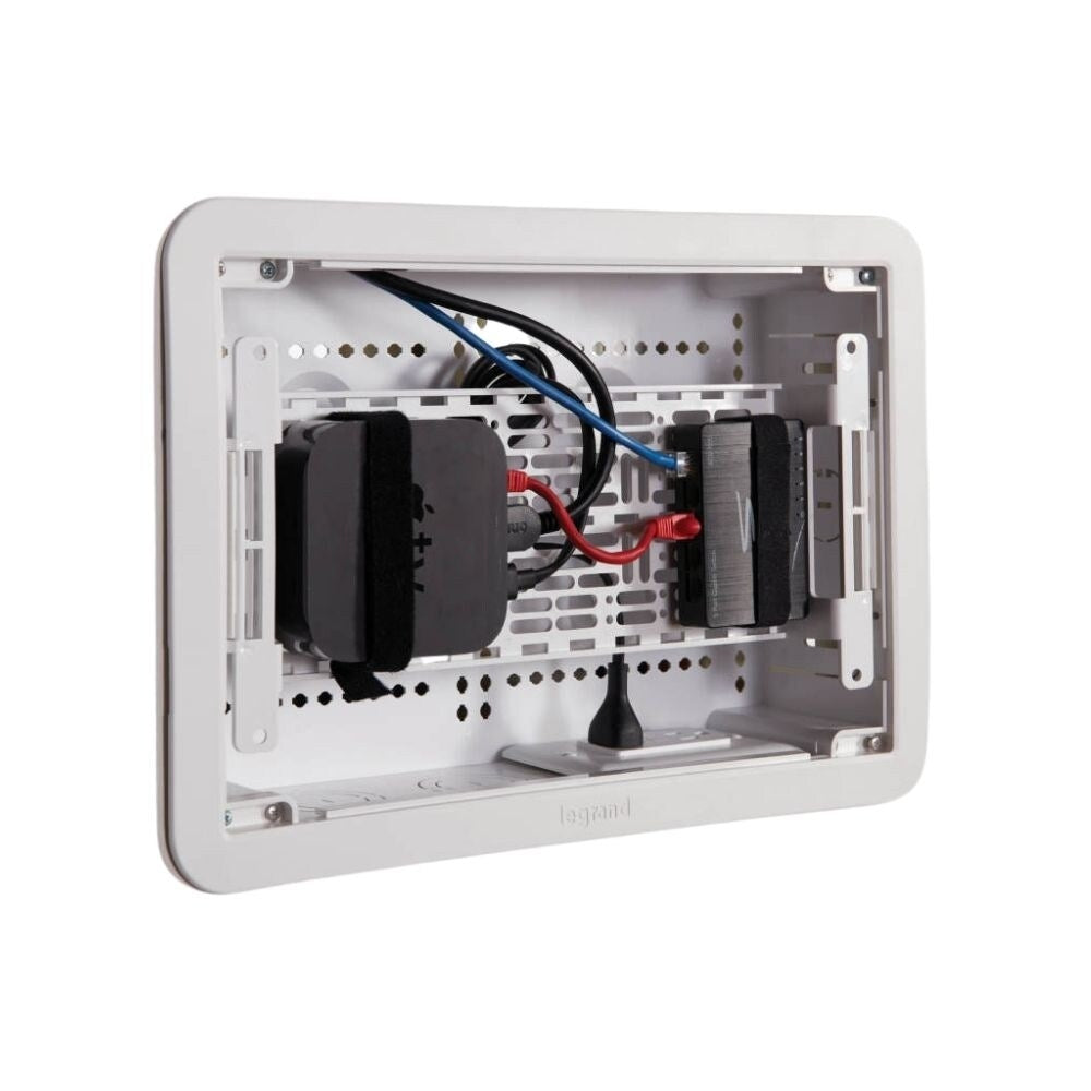 Sanus IWB17 17" TV Media In Wall Box, White 1