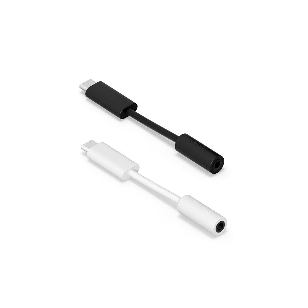 Sonos Line In Adaptor For ERA 100, ERA 300 Or MOVE 2, Black or White Adaptor Sonos