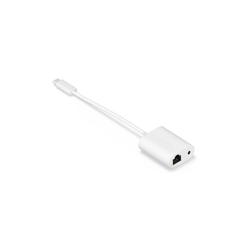 Sonos Network and Audio Split Cable Adaptor For ERA 100, ERA 300 Or MOVE 2, Black or White Adaptor Sonos White