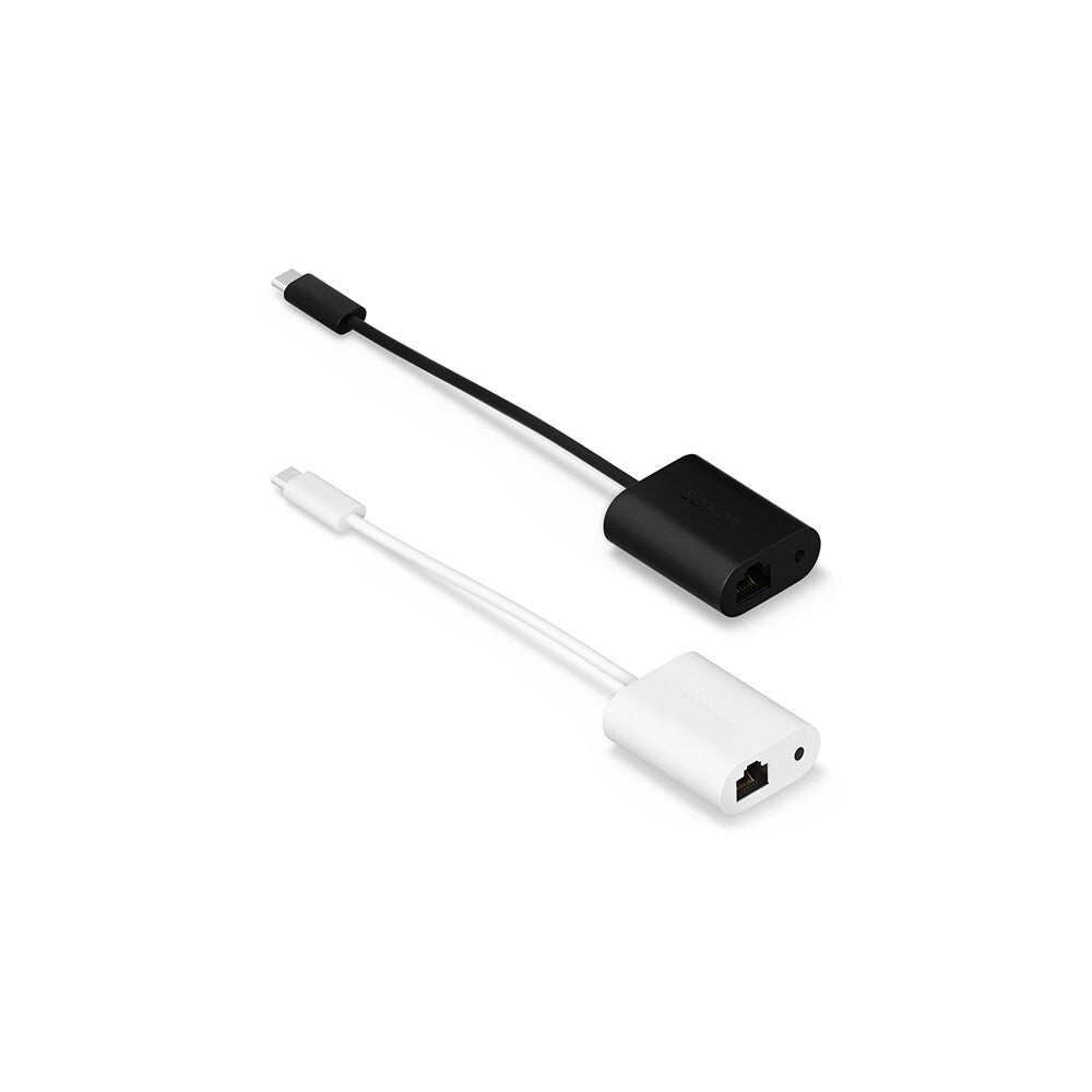 Sonos Network and Audio Split Cable Adaptor For ERA 100, ERA 300 Or MOVE 2, Black or White Adaptor Sonos