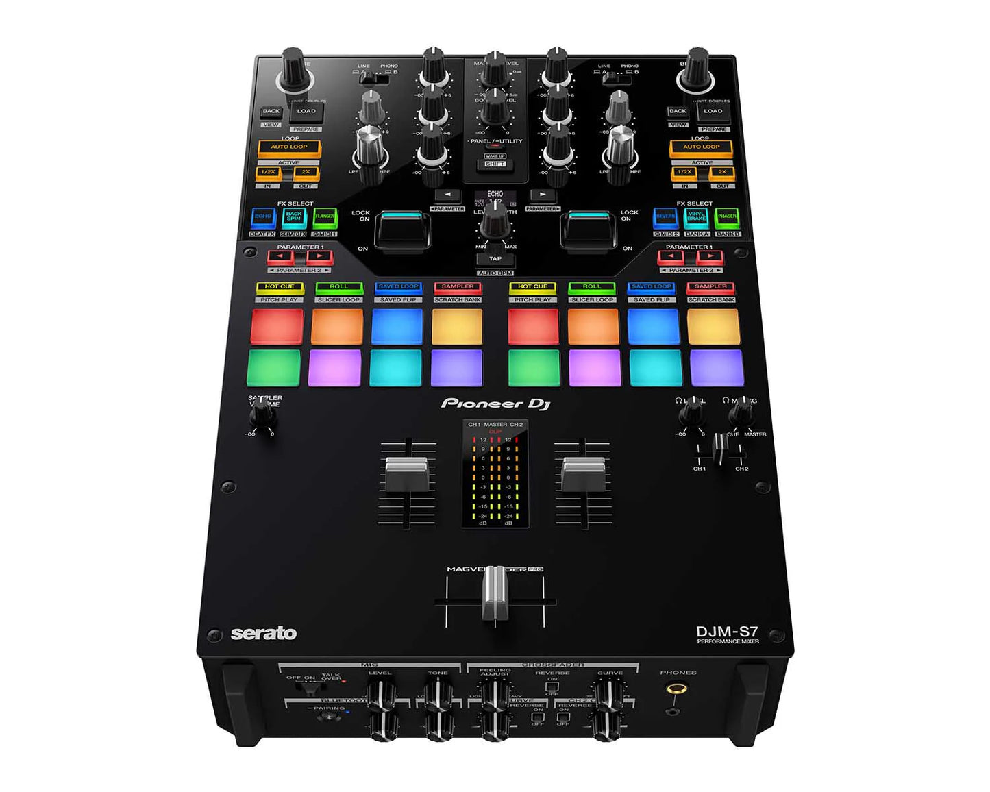 Pioneer DJ DJM-S7 2-Channel Scratch DJ Mixer for rekordbox and Serato