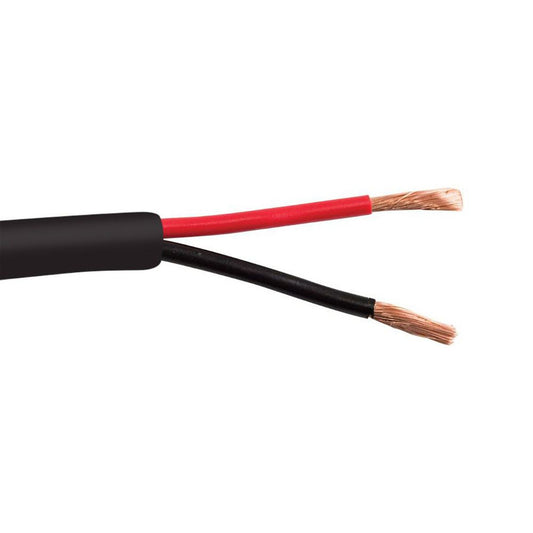SCP 14/2 SPEAKER CABLE, OFC INDOOR OR OUTDOOR USE, DCA RATED, BLACK: 152M DRUM