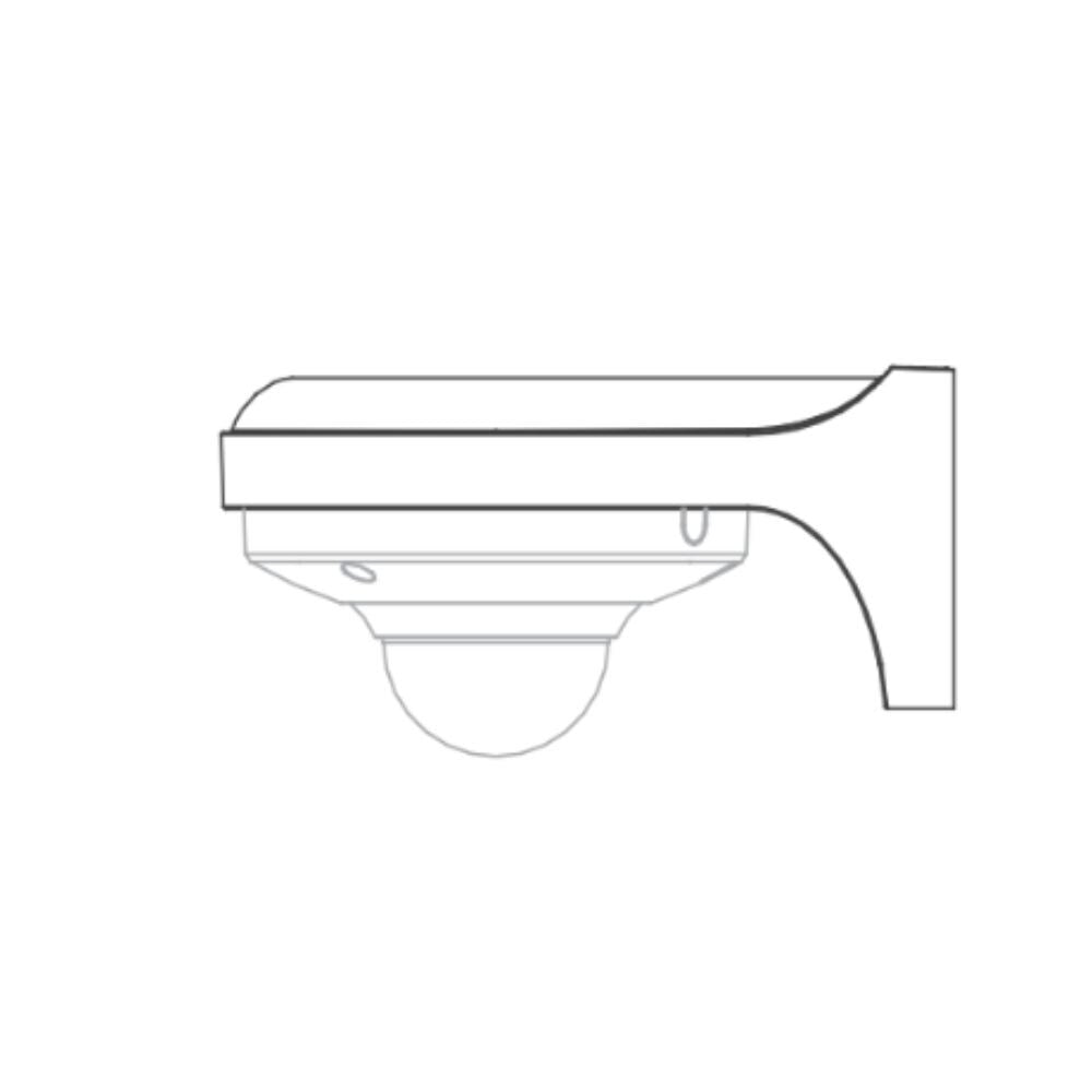 Dahua Wall Mount Bracket For Dahua's IPC-HDW3 Cameras, Grey and White 3