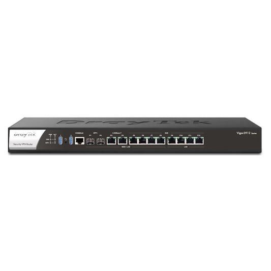 Draytek Vigor 3912S High Performance 12.5GB WAN Router Firewall With Software Definable Multi Gig and 10Gig Ports 