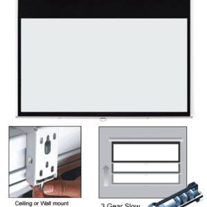 Grandview 16:9 Manual Pull Down Projector Screen Grandview
