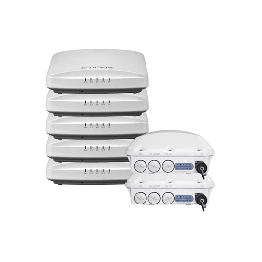 Ruckus T750-U Outdoor Wireless Dual Band Wi-Fi 6 Access Point and R550-U WiFi 6 Indoor Access Point: SET 