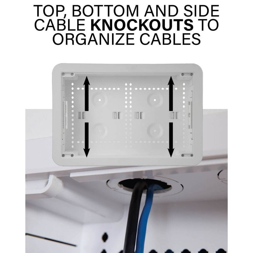 Sanus IWB9 9" TV Media In Wall Box, White  6
