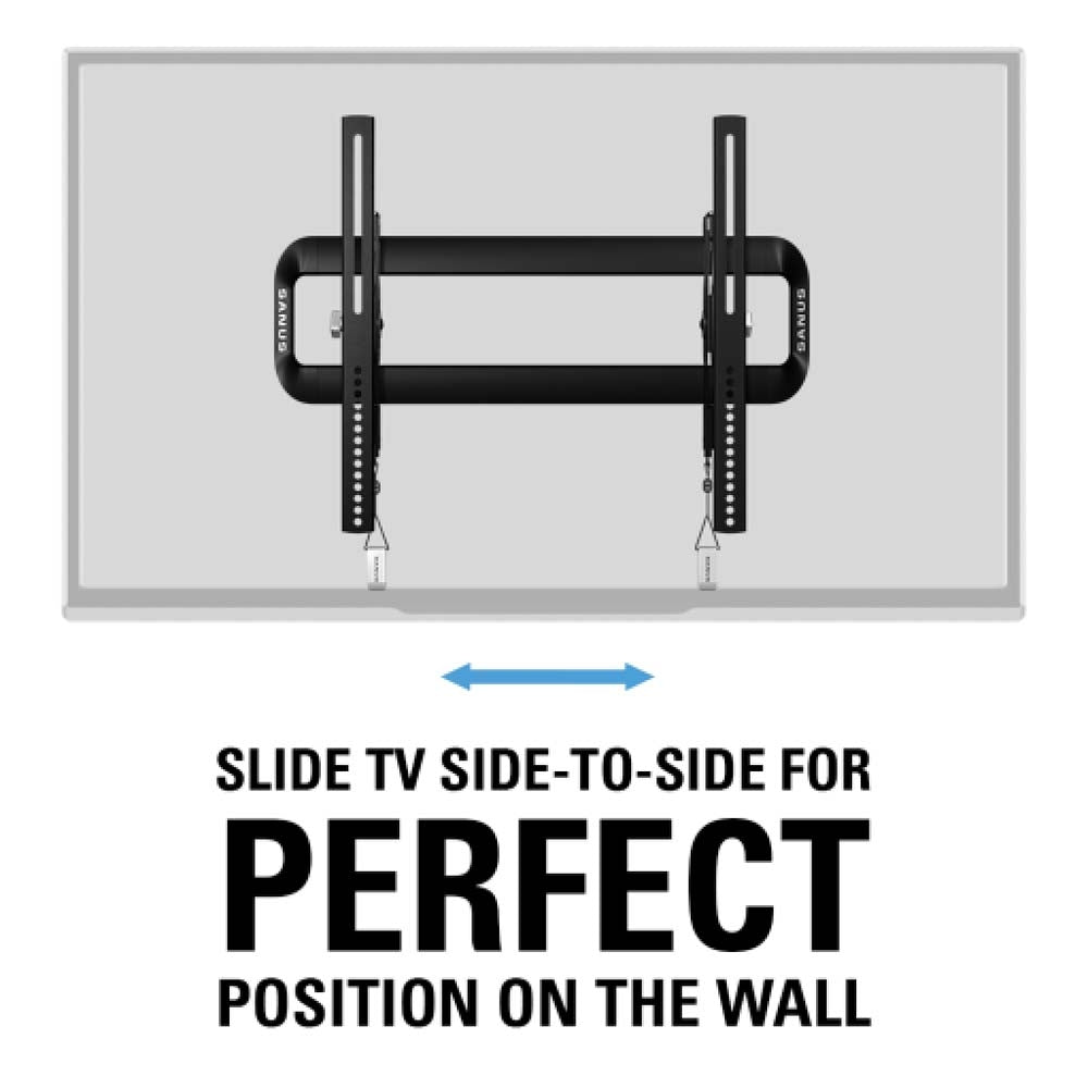 Sanus Premium Tilt Mount For 37" to 55" Flat Panel TVs, Black  3