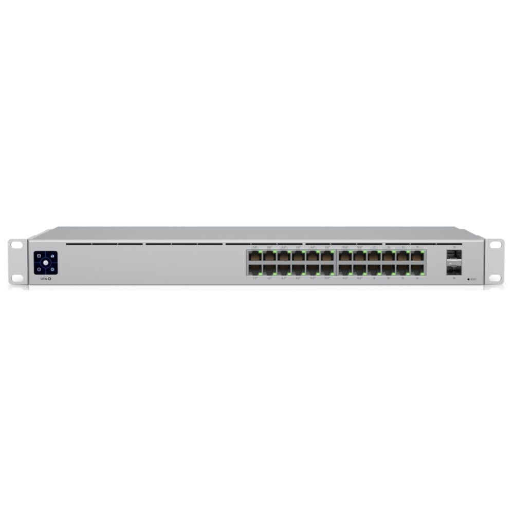 Ubiquiti UniFi 24 Port PoE+ L2 Ethernet Switch With 16 GbE PoE+, 8x GbE, 2x 1G SFP Uplink Ports and 95W PoE Budget 