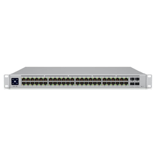 Ubiquiti UniFi PRO 48 Port PoE++ L3 Ethernet Switch With 40x GbE PoE+, 8x GbE PoE++ Port, 4x 10G SFP+ Uplink Ports and 600W PoE Budget 